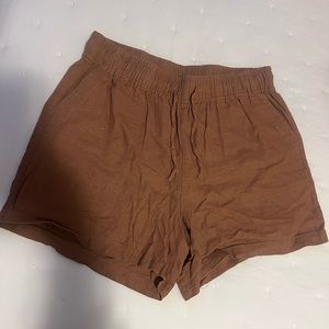 Cute, Flowy, Brown Shorts